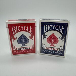 Bicycle Rider Back Poker 808 Playing Cards Set Blue Red Deck Texas Holdem Poker